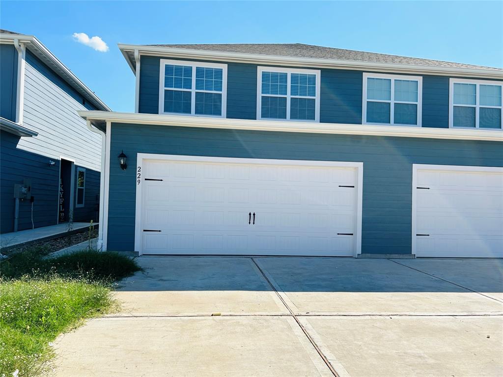 a front view of a house