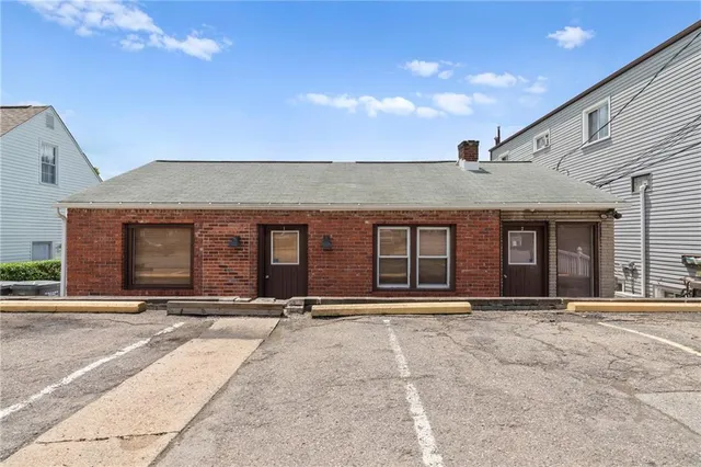 a front view of a house