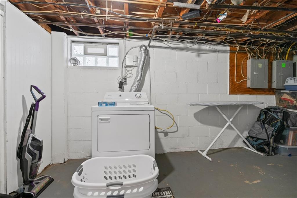 1807 Pine Hollow Road McKees Rocks, PA 15136 - Photo 37 of 47 a bathroom with a sink a toilet and a mirror
