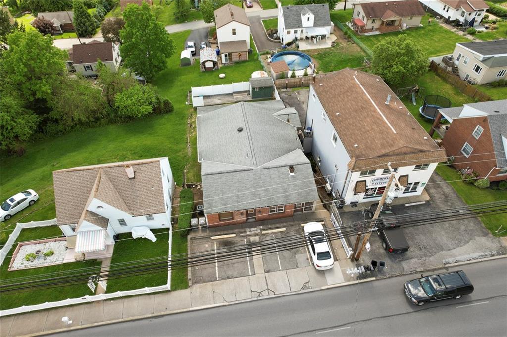 1807 Pine Hollow Road McKees Rocks, PA 15136 - Photo 42 of 47 an aerial view of a house with garden space and street view