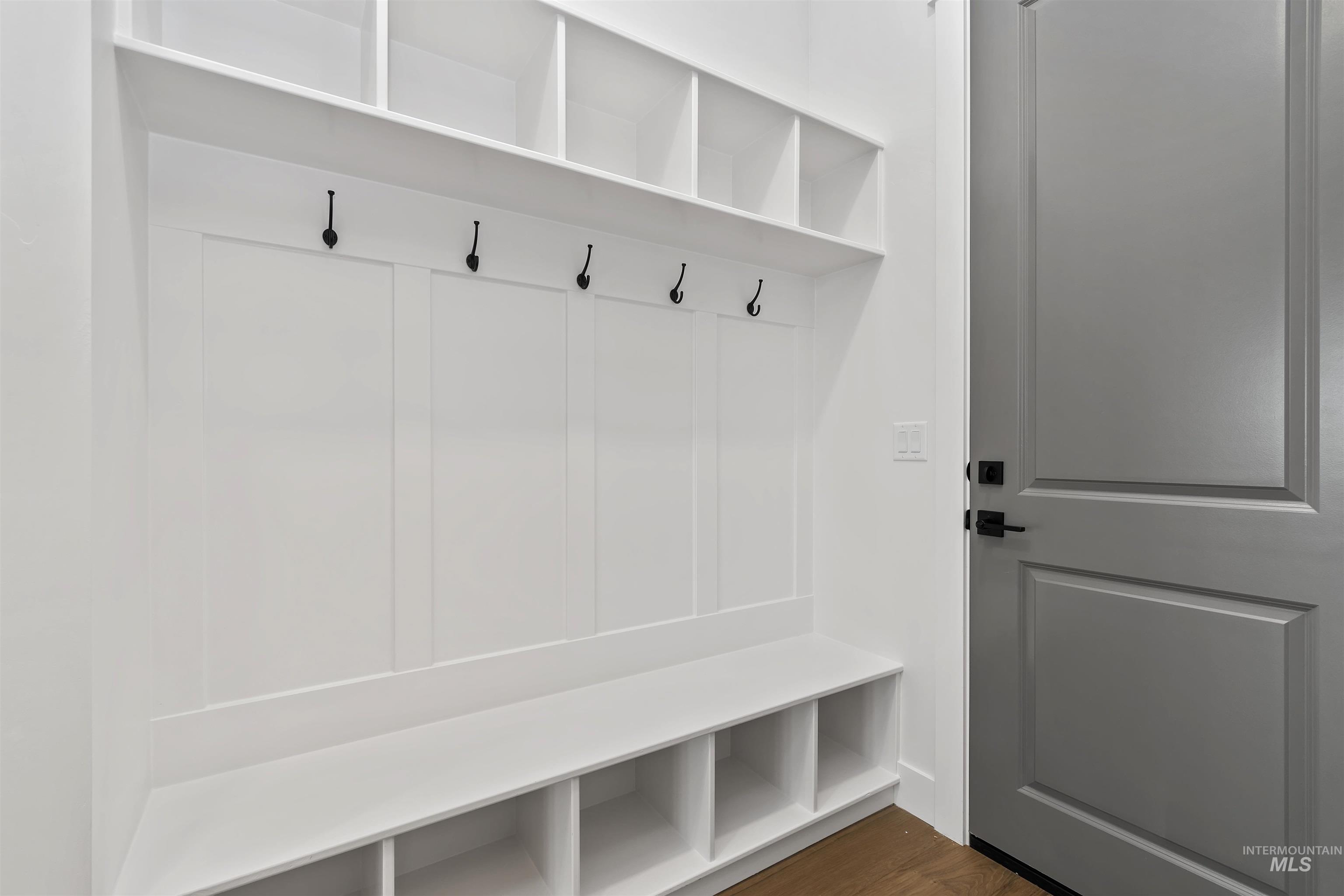 3875 South Corabell Avenue Meridian, ID 83642 - Photo 22 of 27 Mudroom with dark wood-style flooring