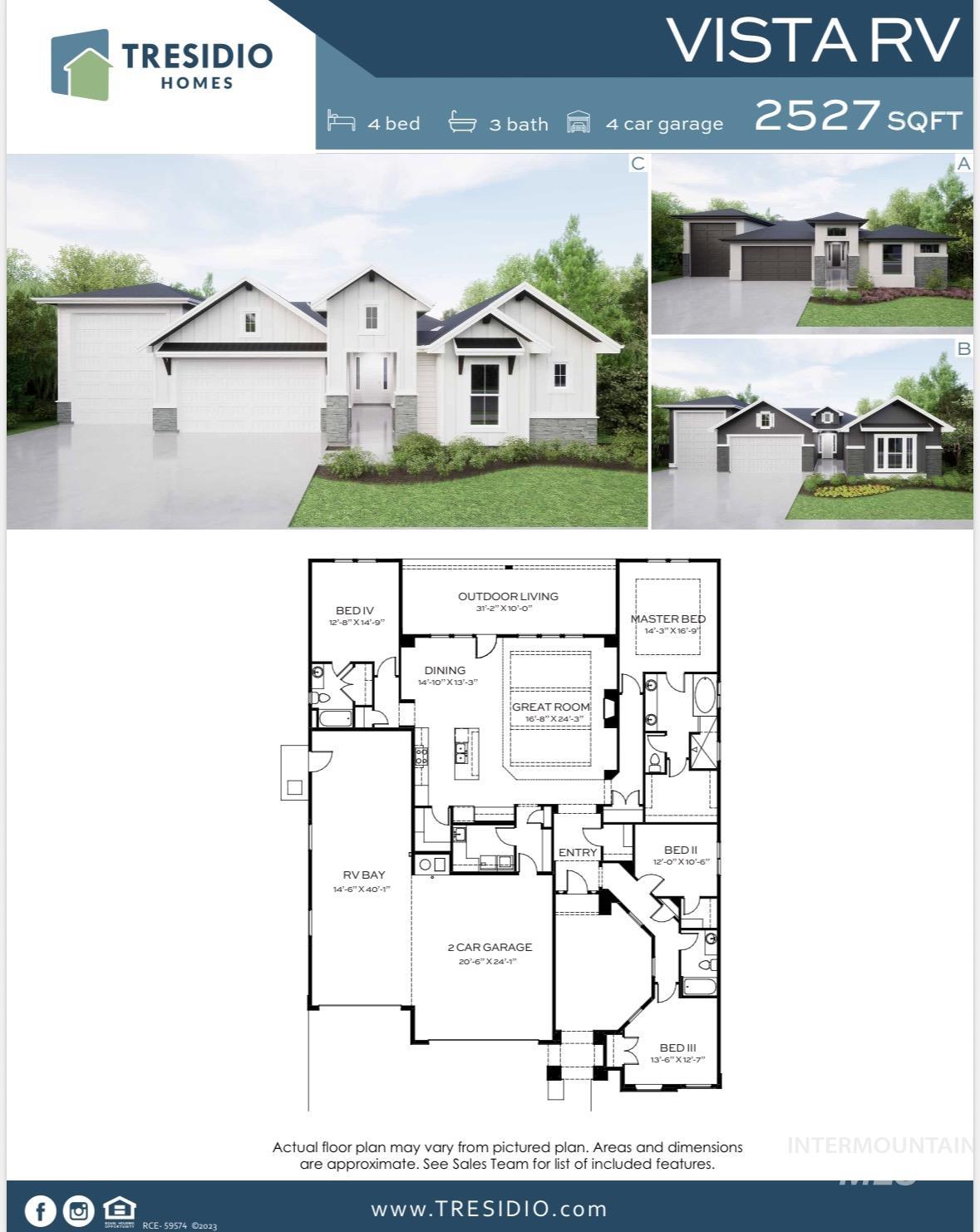 3875 South Corabell Avenue Meridian, ID 83642 - Photo 27 of 27 View of floor plan / room layout