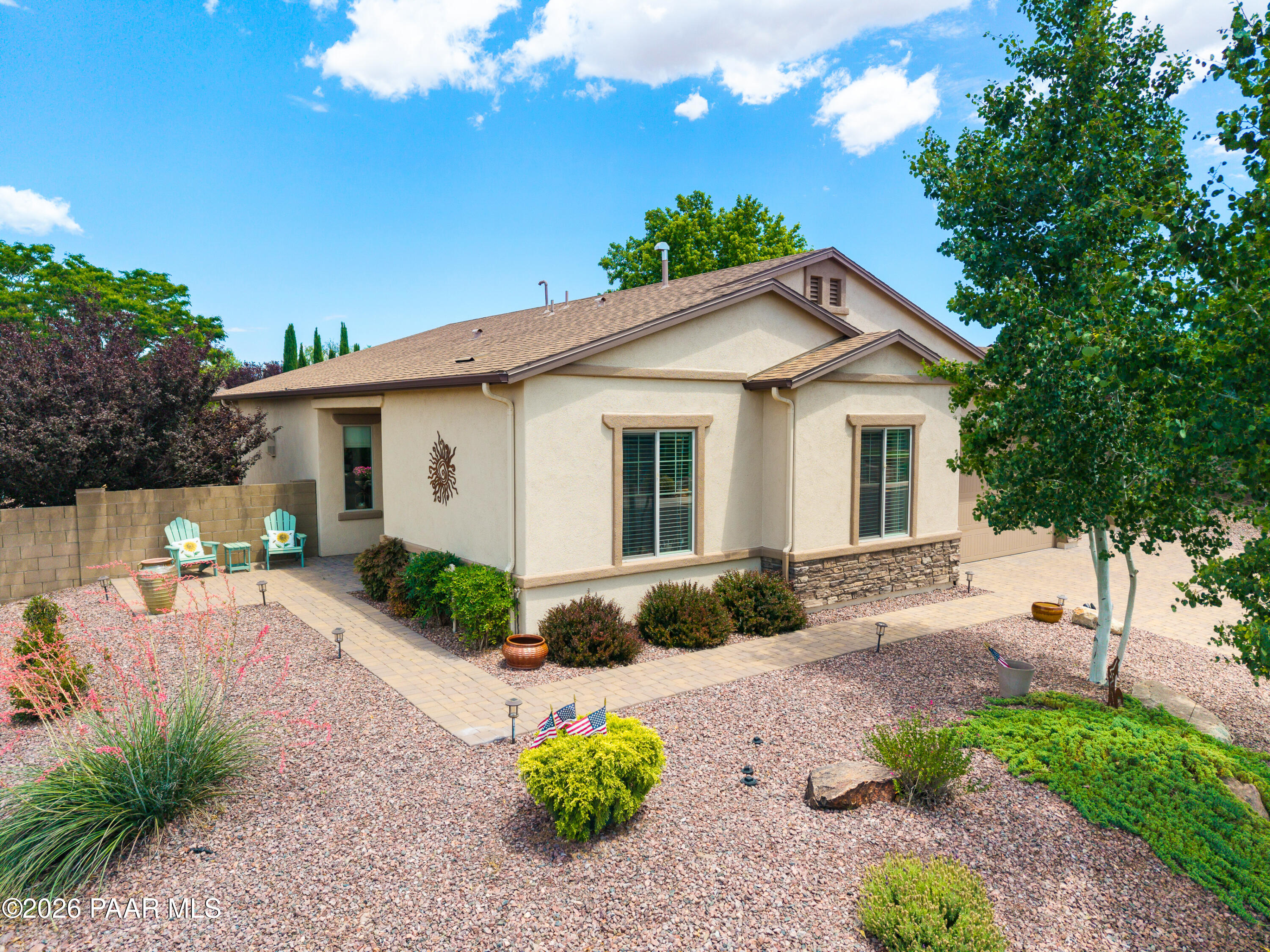 8001 North Sunset Ridge Prescott Valley, AZ 86315 - Photo 2 of 26 05-Aerial Front of Home