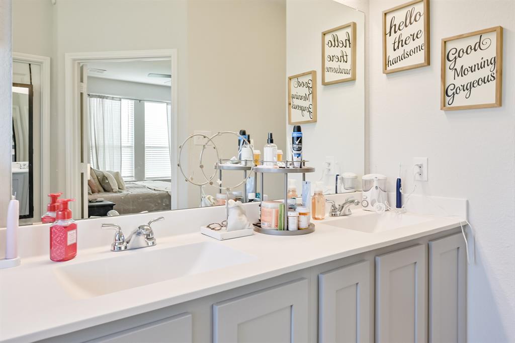 10621 Alpine Meadow Lane Fort Worth, TX 76140 - Photo 28 of 35 a bathroom with a sink and a mirror