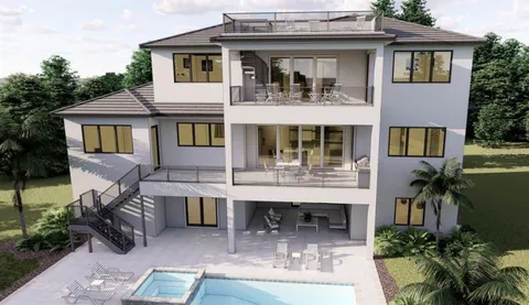 a front view of a house with balcony