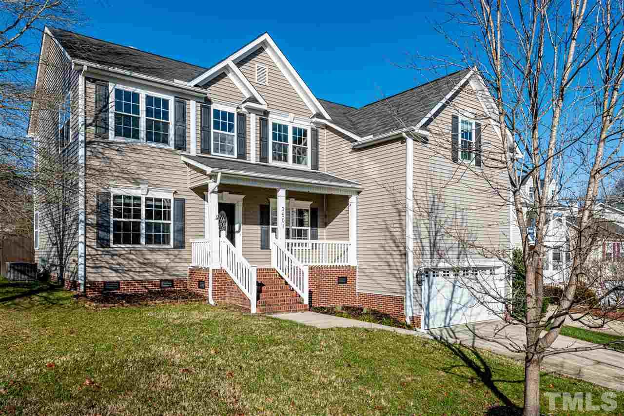 3501 Weir Way Raleigh, NC 27616 - Photo 1 of 30 a front view of a house with a yard
