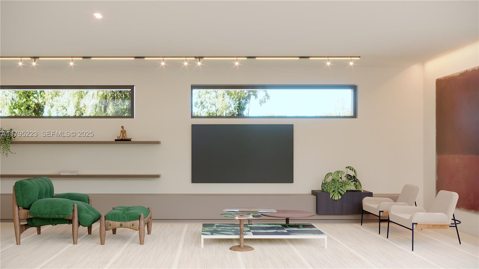 125 Southwest 29th Road Miami, FL 33129 - Photo 14 of 44 a living room with furniture and a flat screen tv