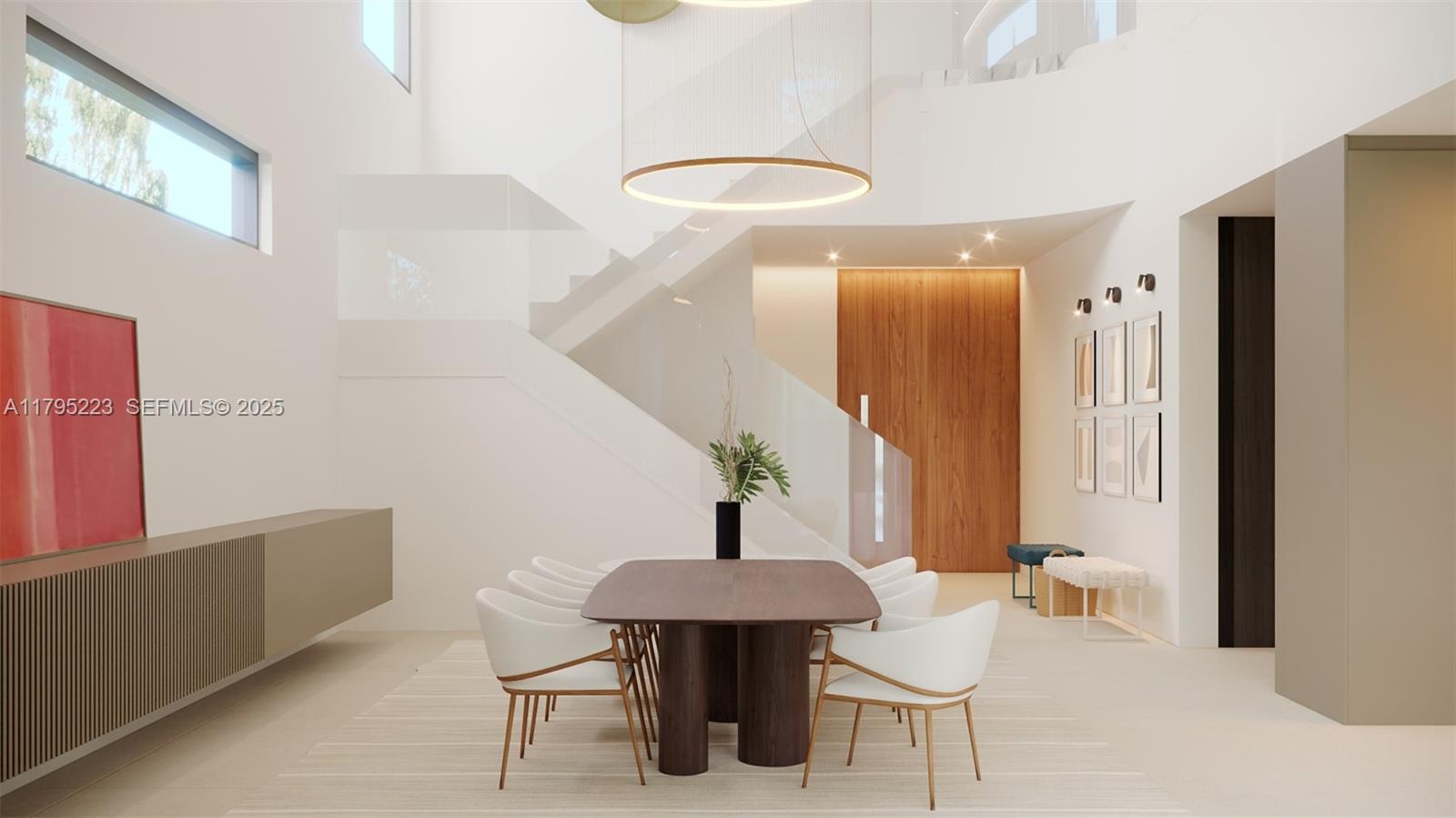 125 Southwest 29th Road Miami, FL 33129 - Photo 4 of 44 a living room with furniture and a chandelier