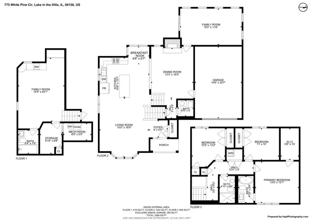 $500,000 | 775 White Pine Circle, Lake In The Hills, IL 60156