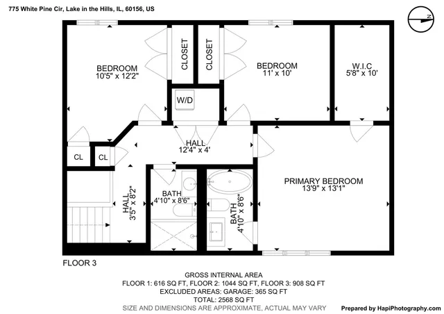 $500,000 | 775 White Pine Circle, Lake In The Hills, IL 60156