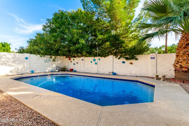 a view of a house with pool