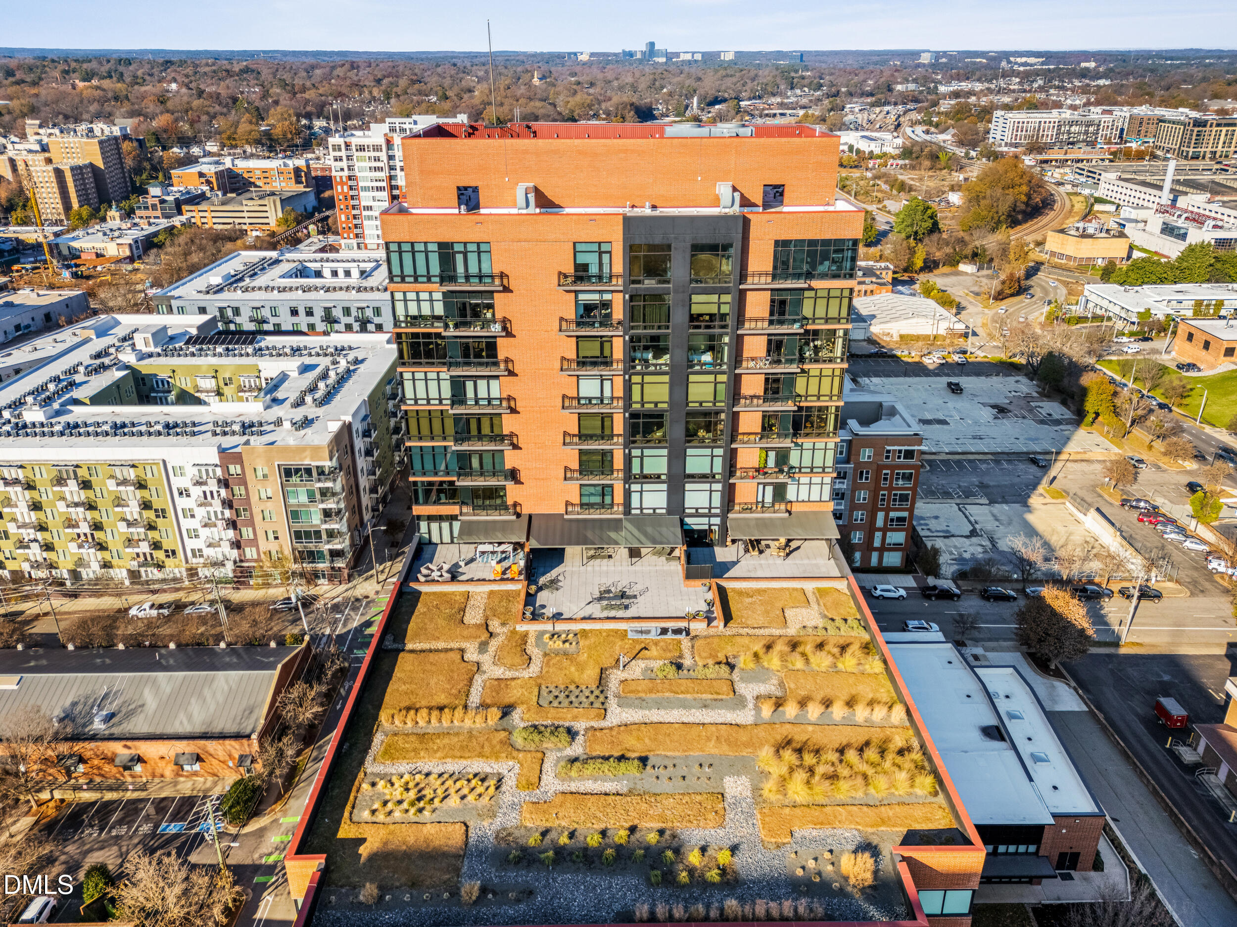 122 North Harrington Street Raleigh, NC 27603 - Photo 31 of 46 an aerial view of residential houses with outdoor space