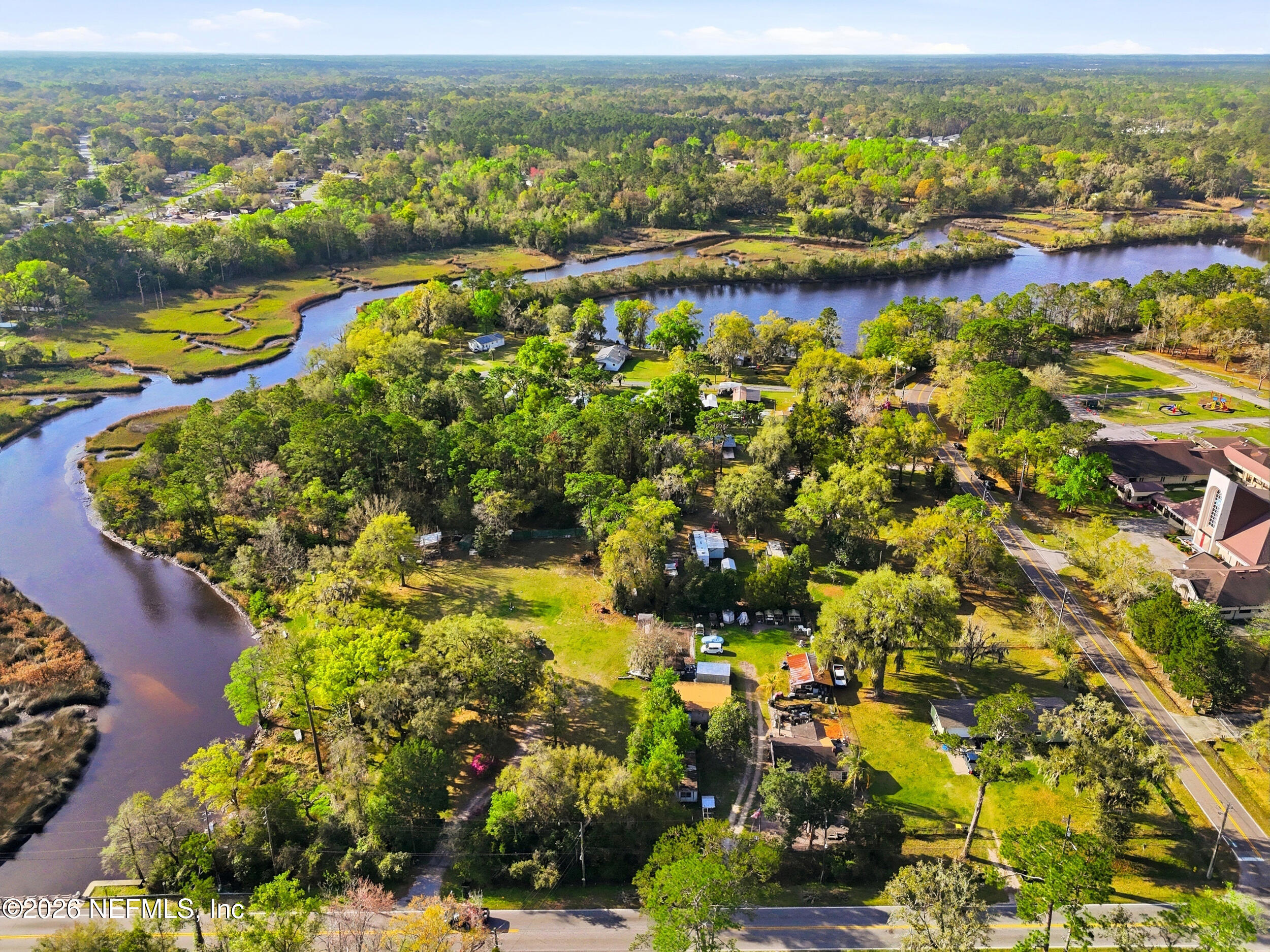 9843 Wagner Road Jacksonville, FL 32219 - Photo 29 of 40 an aerial view of residential houses with outdoor space