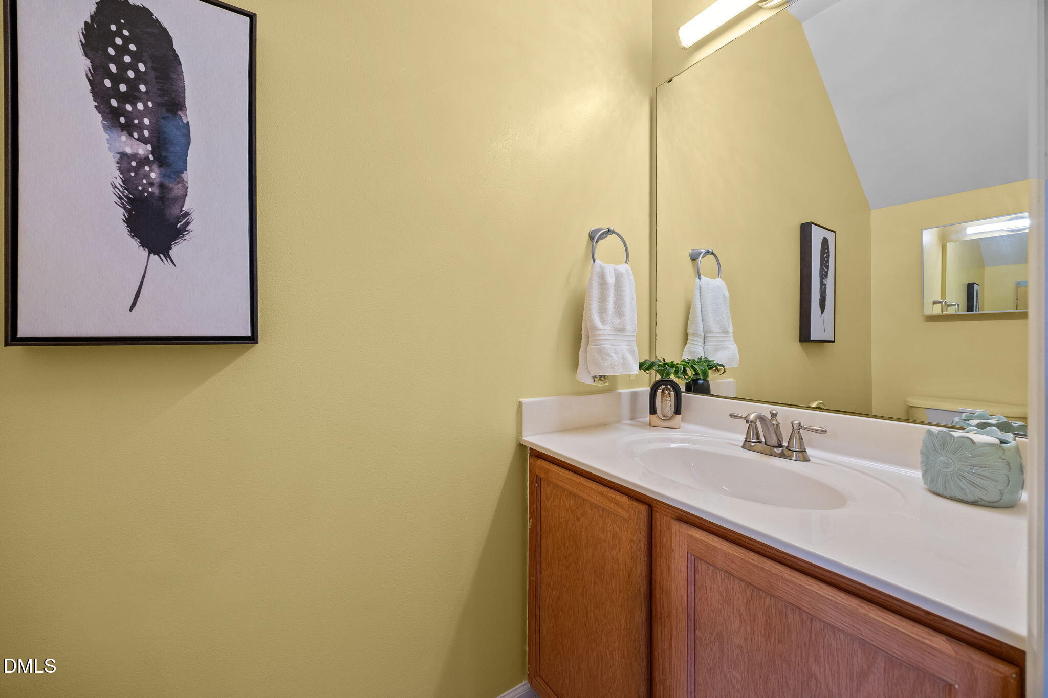 4522 Centrebrook Circle Raleigh, NC 27616 - Photo 9 of 24 a bathroom with a sink and a mirror
