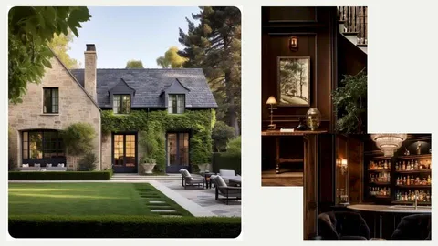 a bedroom with furniture and a large window