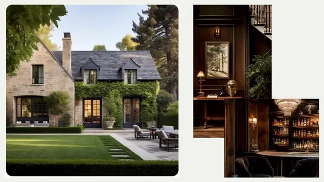 a bedroom with furniture and a large window