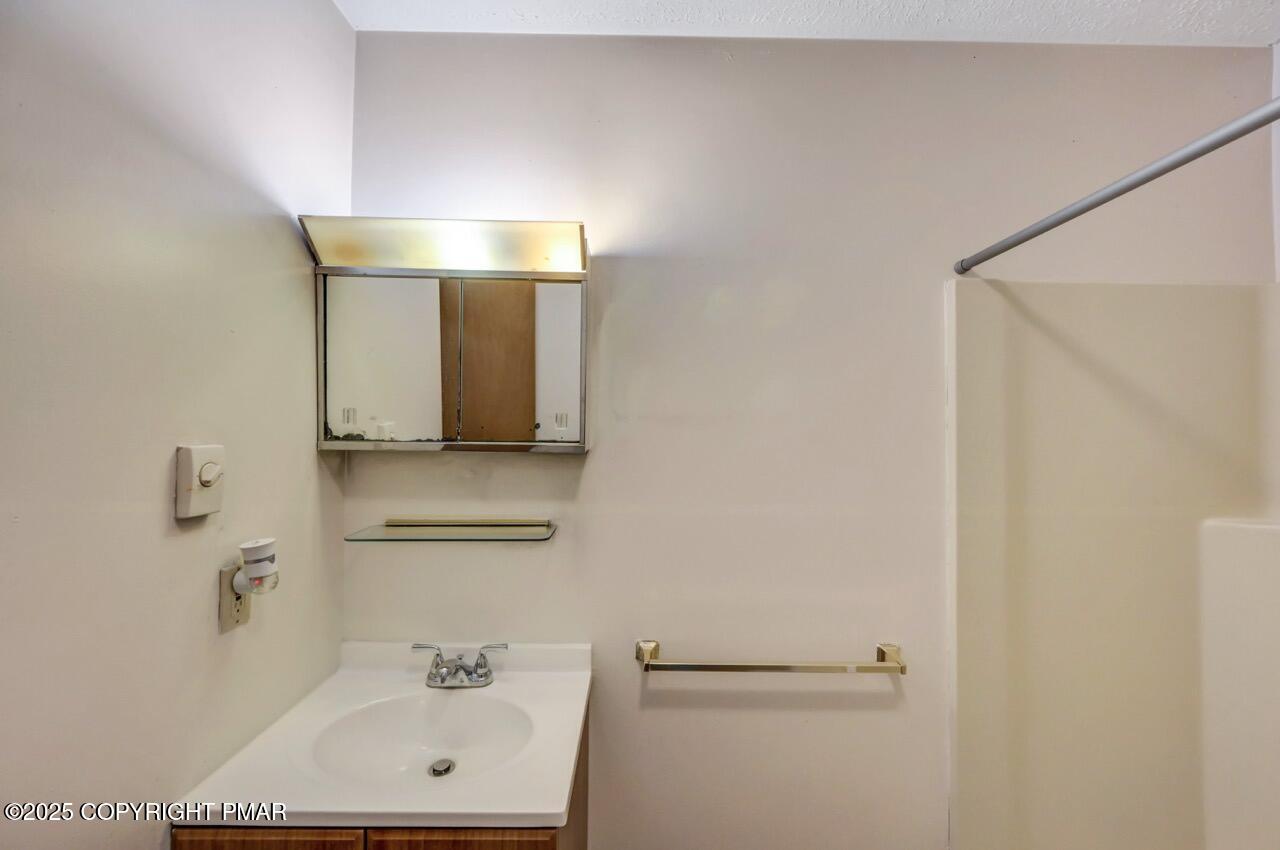 38 Spokane Road Albrightsville, PA 18210 - Photo 34 of 69 a bathroom with a sink and a mirror