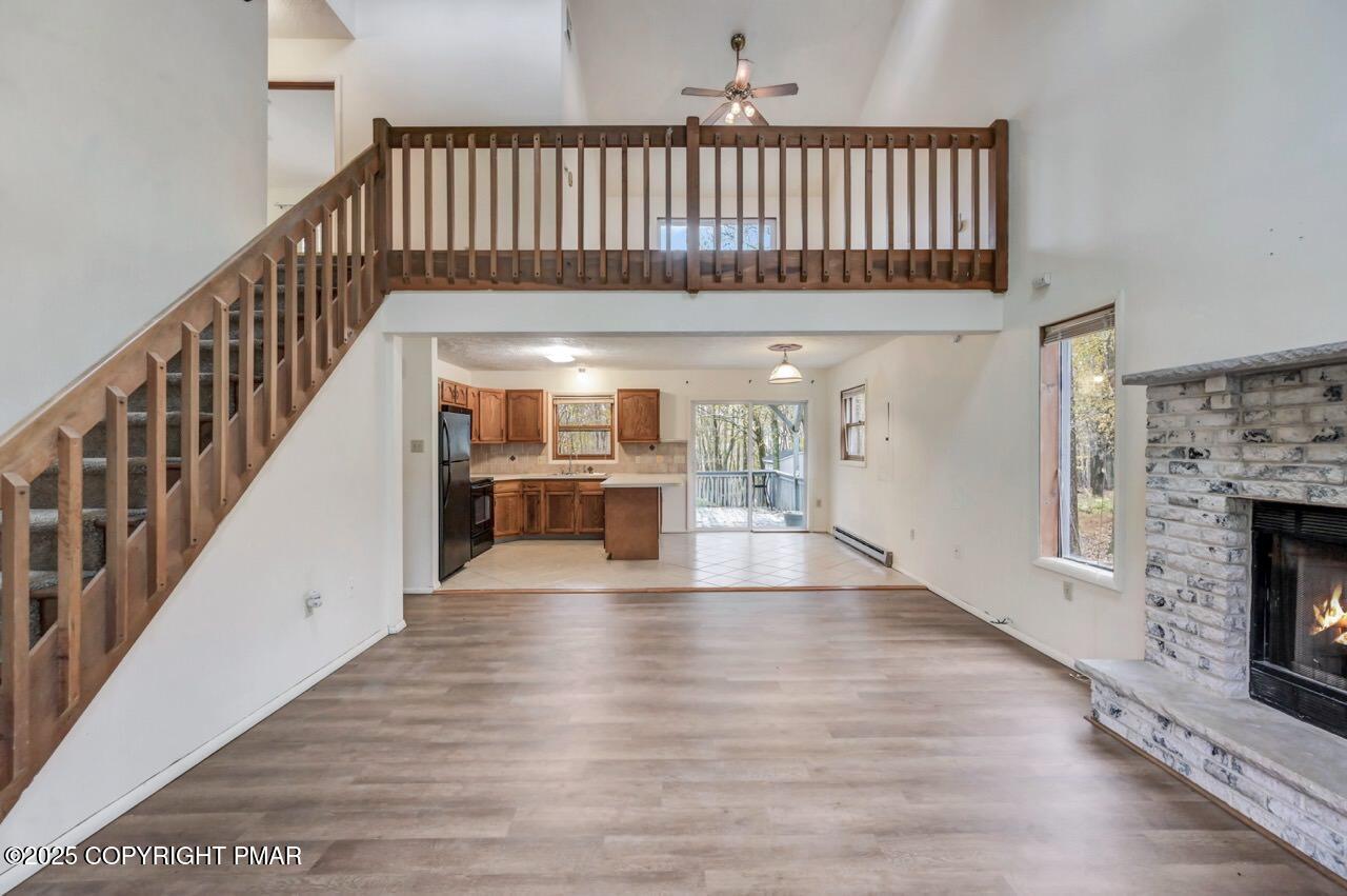 38 Spokane Road Albrightsville, PA 18210 - Photo 9 of 69 a view of entryway and hall with wooden floor