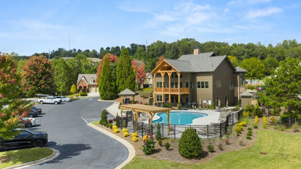 51 Rustin Ridge Dahlonega, GA 30533 - Photo 25 of 27 a view of a house with swimming pool and sitting area