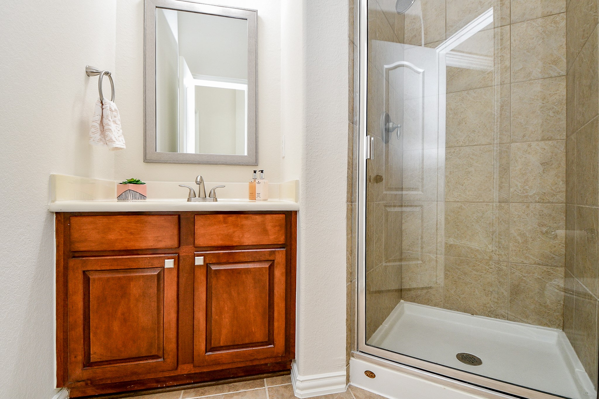 45 Cherry Hills Houston, TX 77064 - Photo 13 of 49 This is a view of the full bathroom by the study/office downstairs.