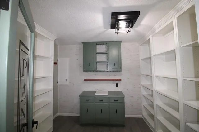 a view of an entryway with a stove