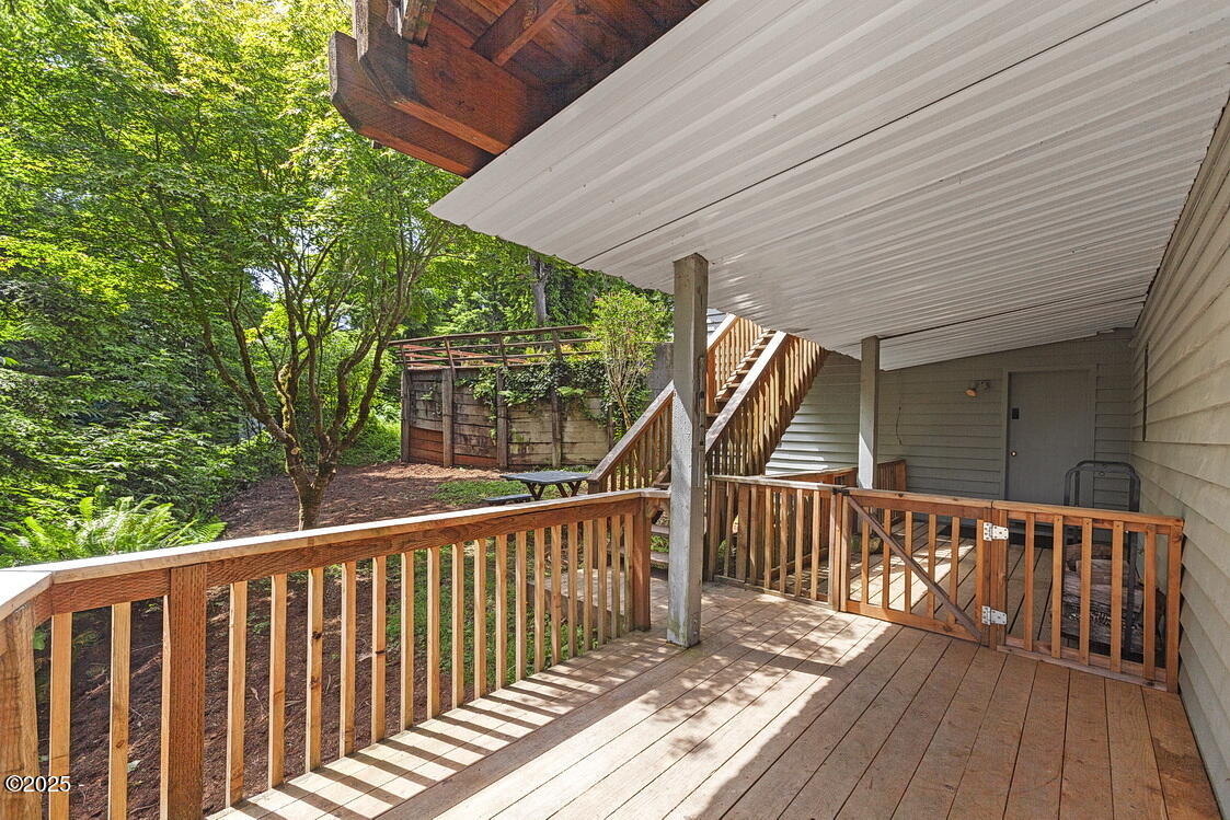 445 Summit View Lane Gleneden Beach, OR 97388 - Photo 48 of 67 Deck Downstairs