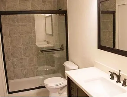 a bathroom with a sink and a toilet