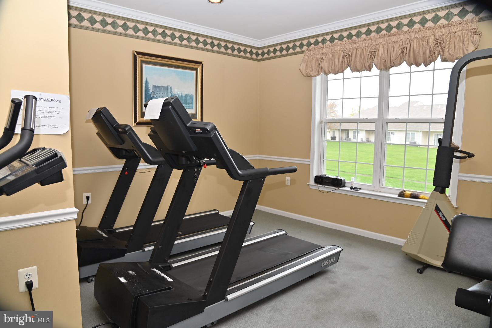 29 Ashley Drive Warminster, PA 18974 - Photo 36 of 44 a room with gym equipment and a large window