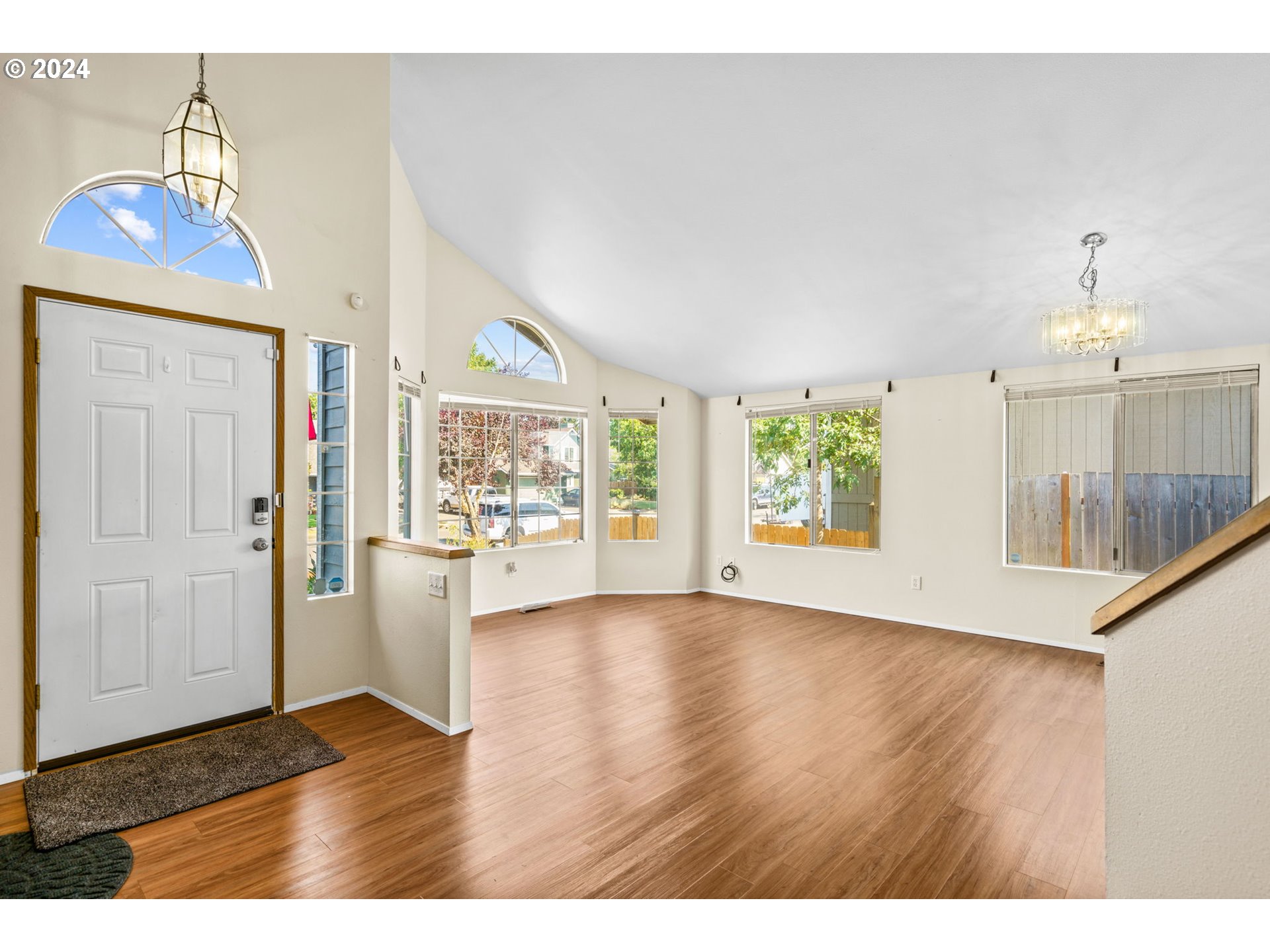 954 South 44th Street Springfield, OR 97478 - Photo 5 of 30 a view interior of a house wooden floor and windows