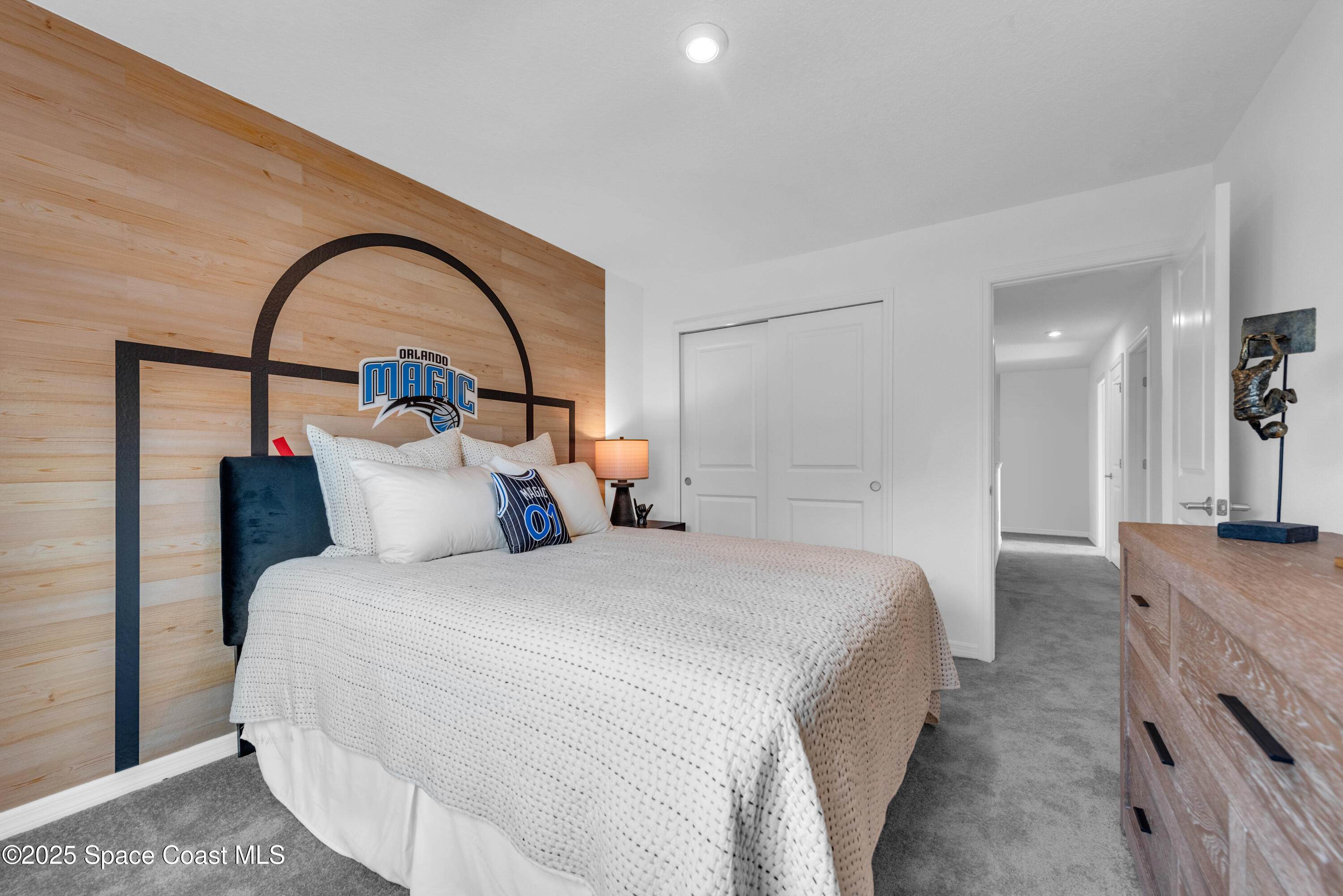 615 Poller Way Cocoa, FL 32927 - Photo 24 of 29 a bedroom with bed and a large window