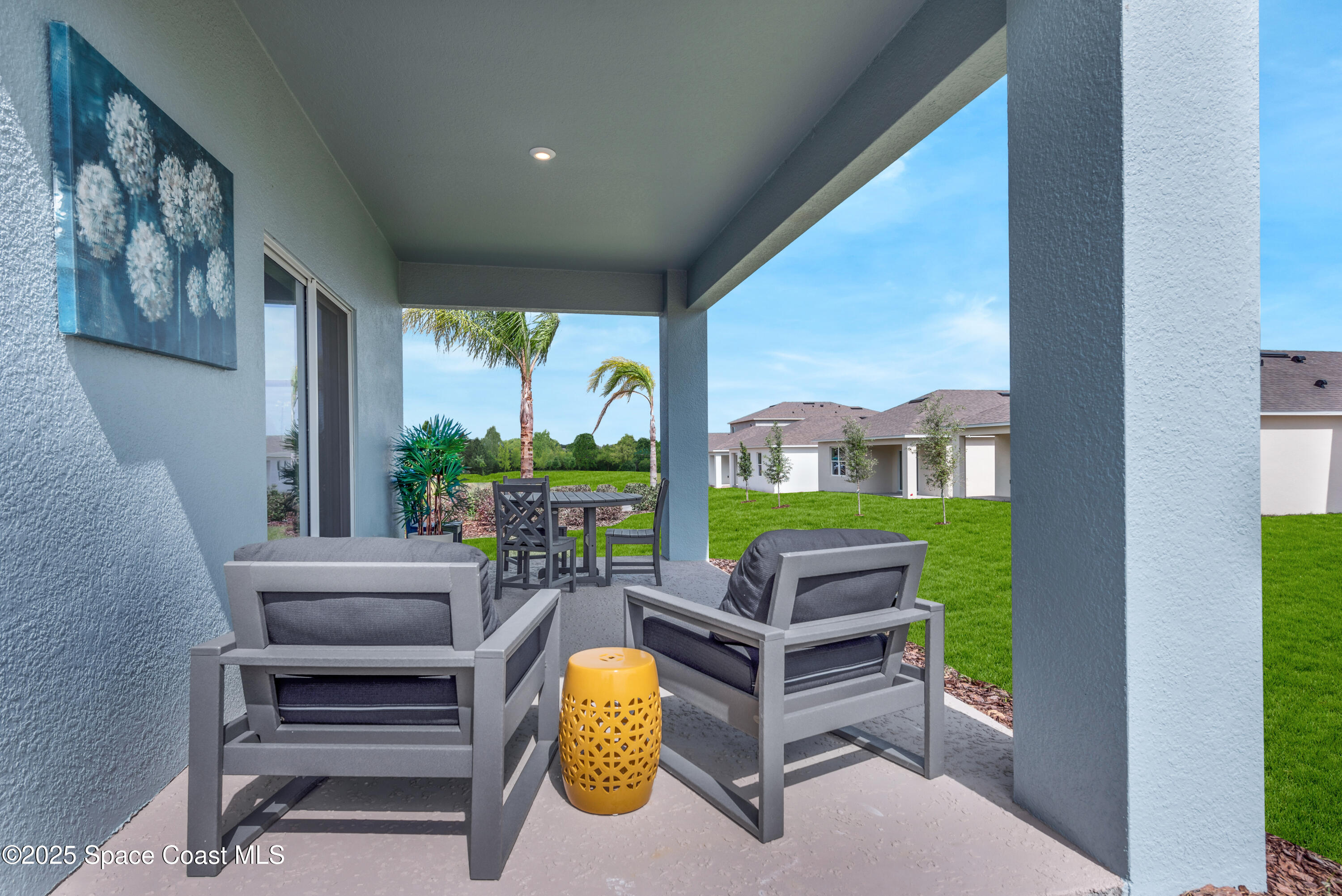 615 Poller Way Cocoa, FL 32927 - Photo 29 of 29 a outdoor living space with furniture and garden view
