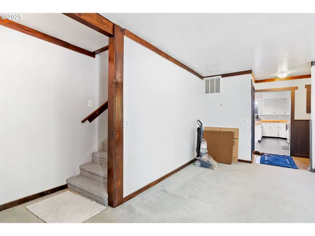 a view interior of a house with wooden floor