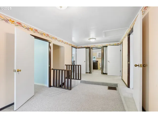 a view interior of a house with wooden floor and windows