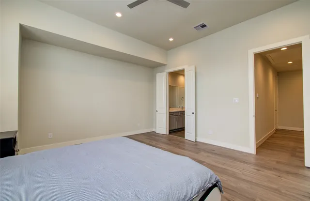 a big room with wooden floor