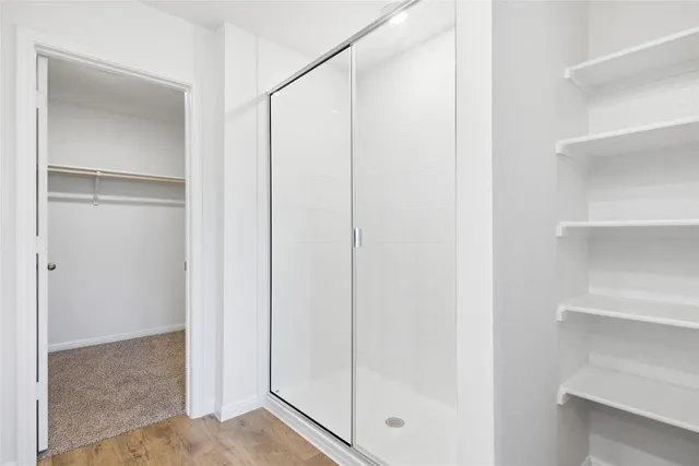 a view of closet area