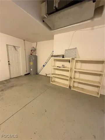 a view of empty room with ocean view