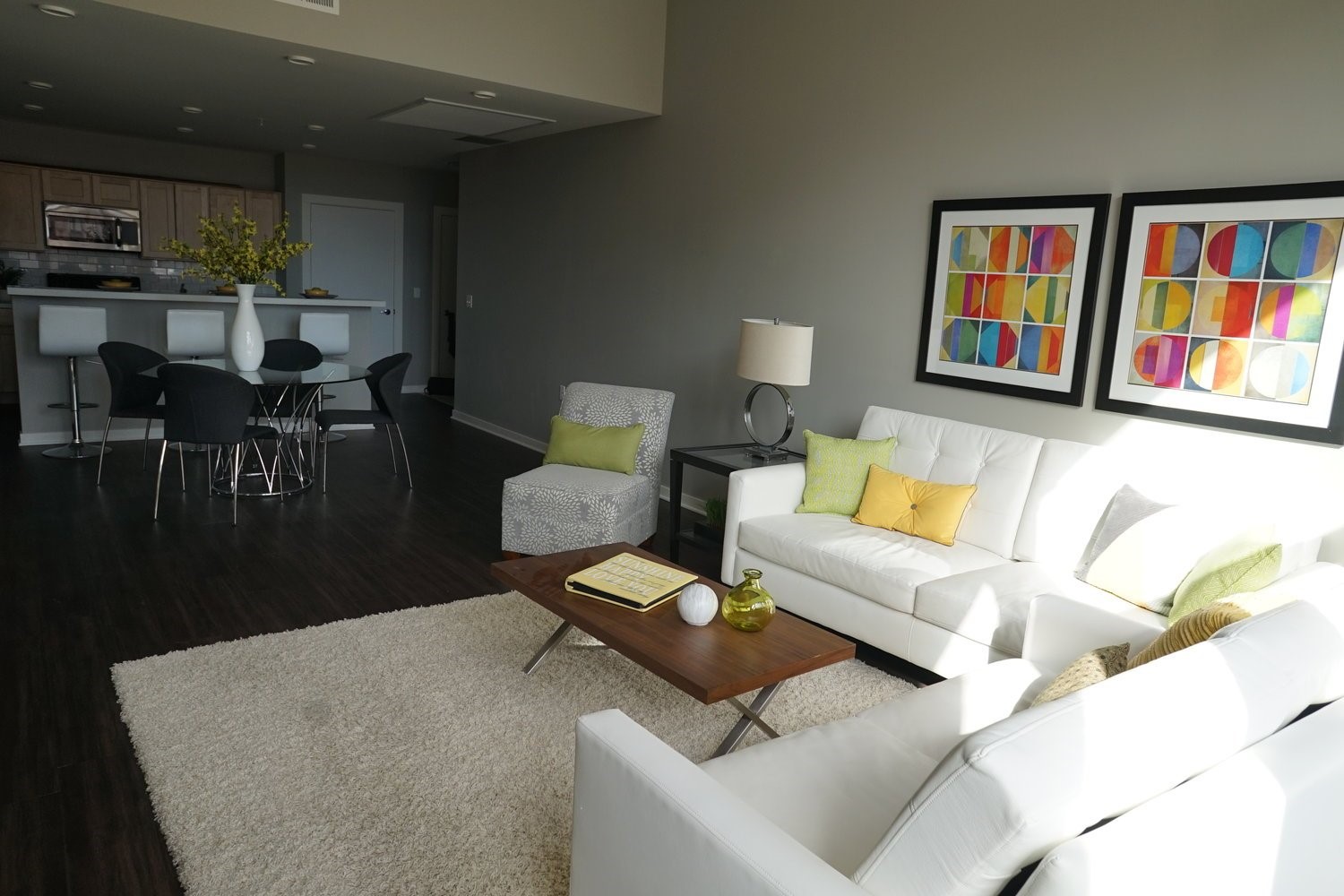 135 West Wells Street Milwaukee, WI 53203 - Photo 9 of 13 a living room with furniture and a book shelf