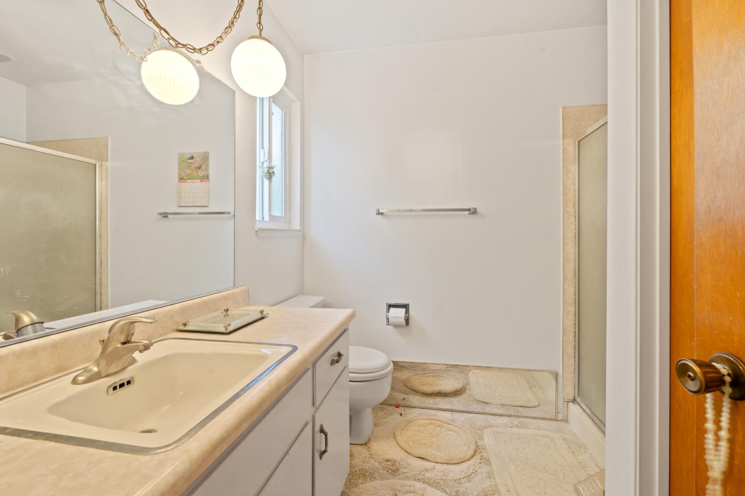 3356 Ocotillo Way Modesto, CA 95355 - Photo 19 of 33 a bathroom with a sink a toilet and mirror
