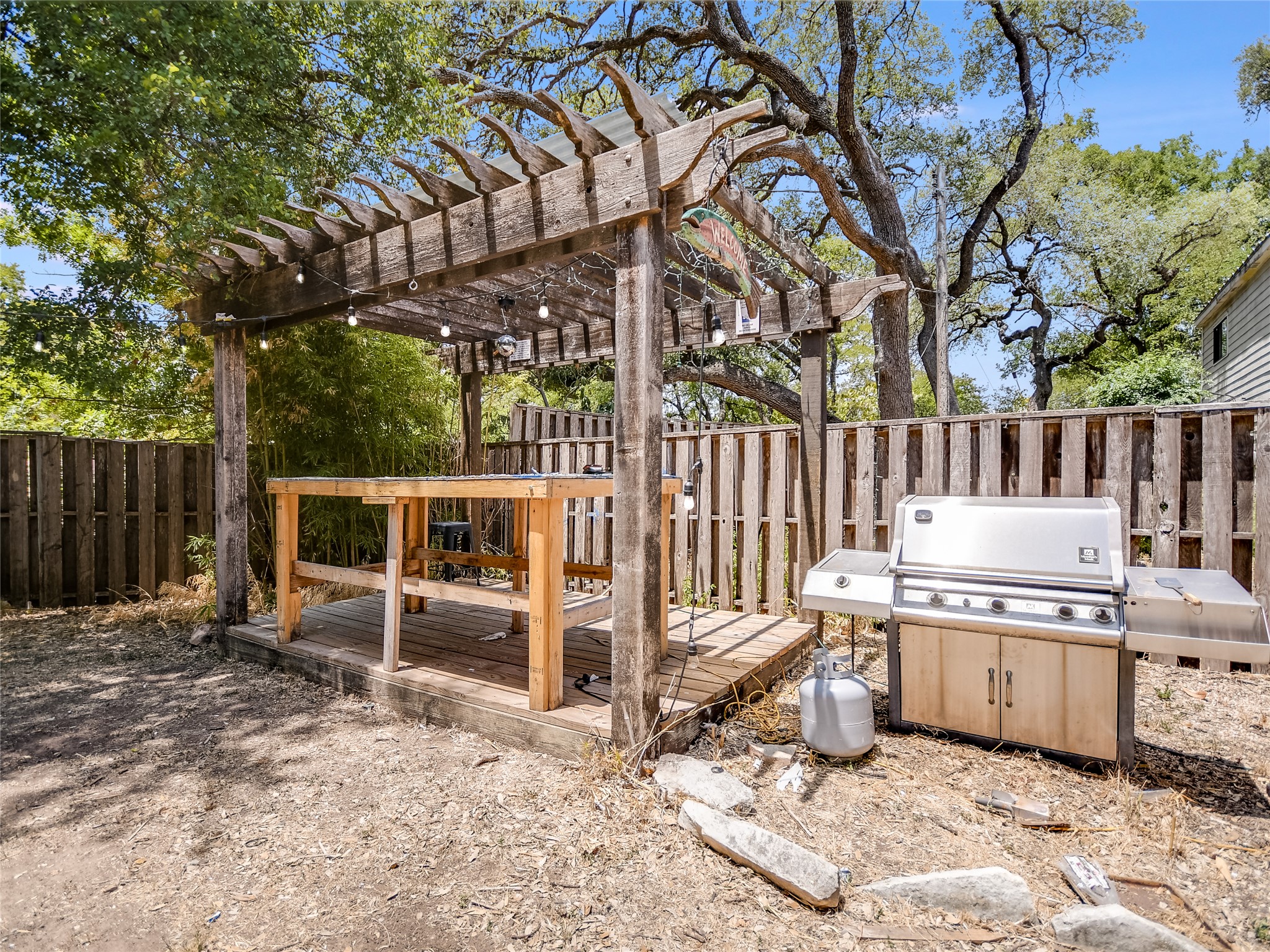 2304 Longview Street Austin, TX 78705 - Photo 23 of 33 Backyard with Pergola and Deck