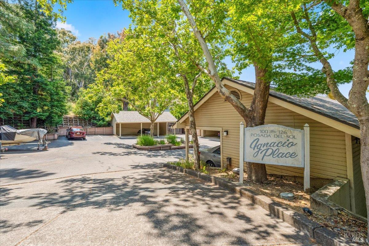 a view of a house with a outdoor space