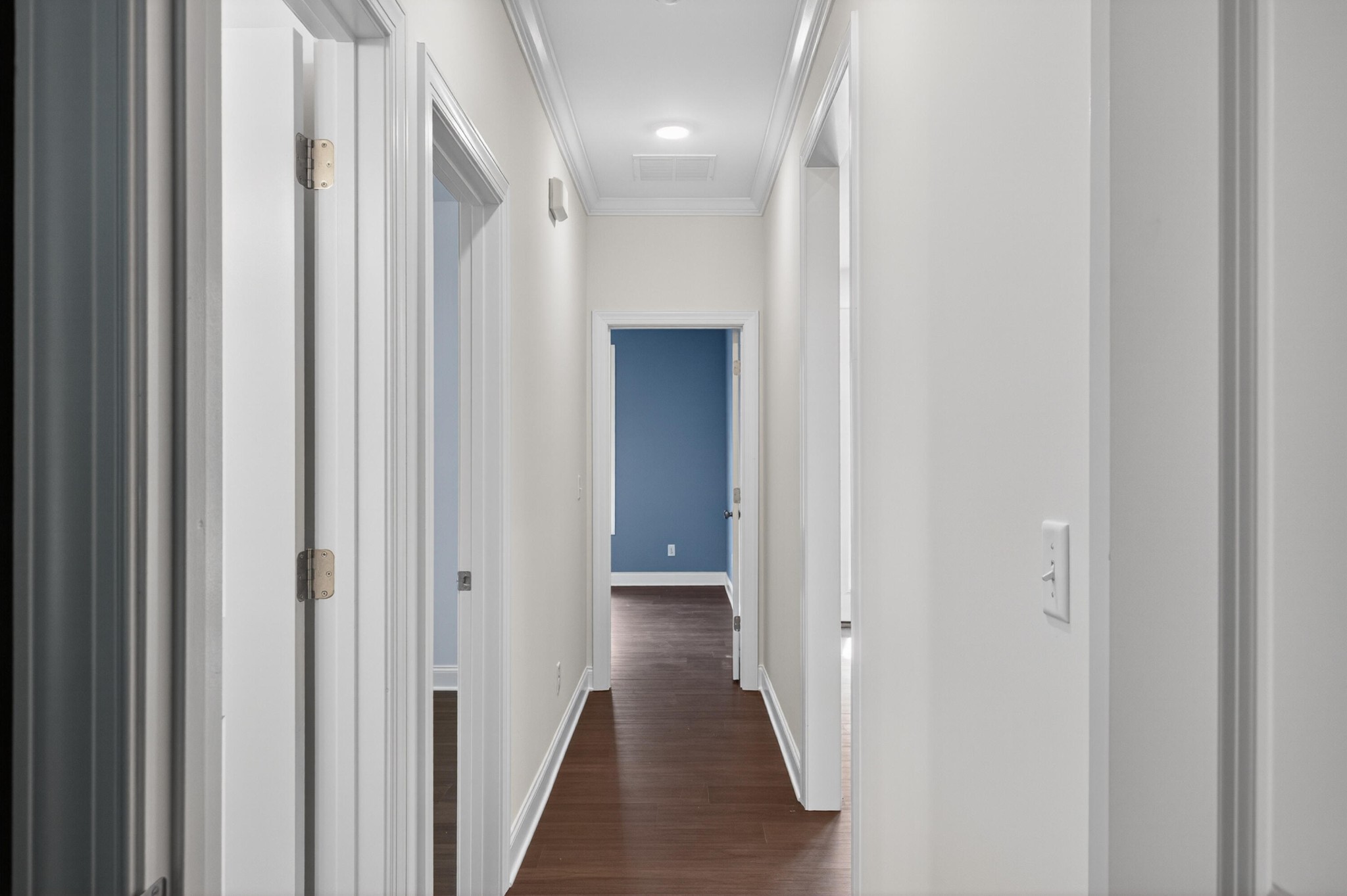 413 Haig Ml Lk Road, Unit 5 Dalton, GA 30720 - Photo 30 of 50 a view of a hallway with wooden floor and staircase