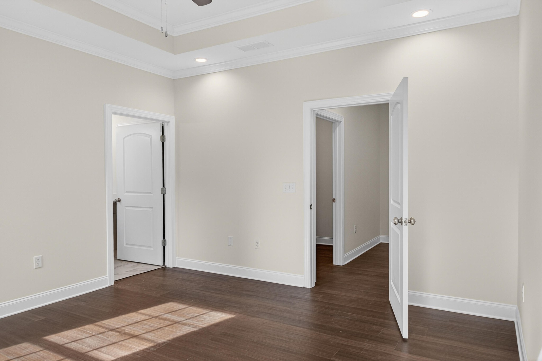 413 Haig Ml Lk Road, Unit 5 Dalton, GA 30720 - Photo 43 of 50 an empty room with wooden floor & a sink