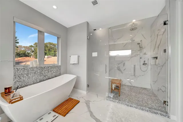 a view of a patio with a backyard