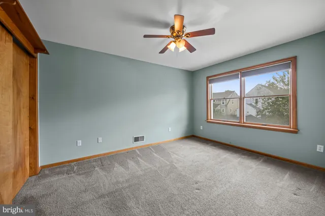 an empty room with window