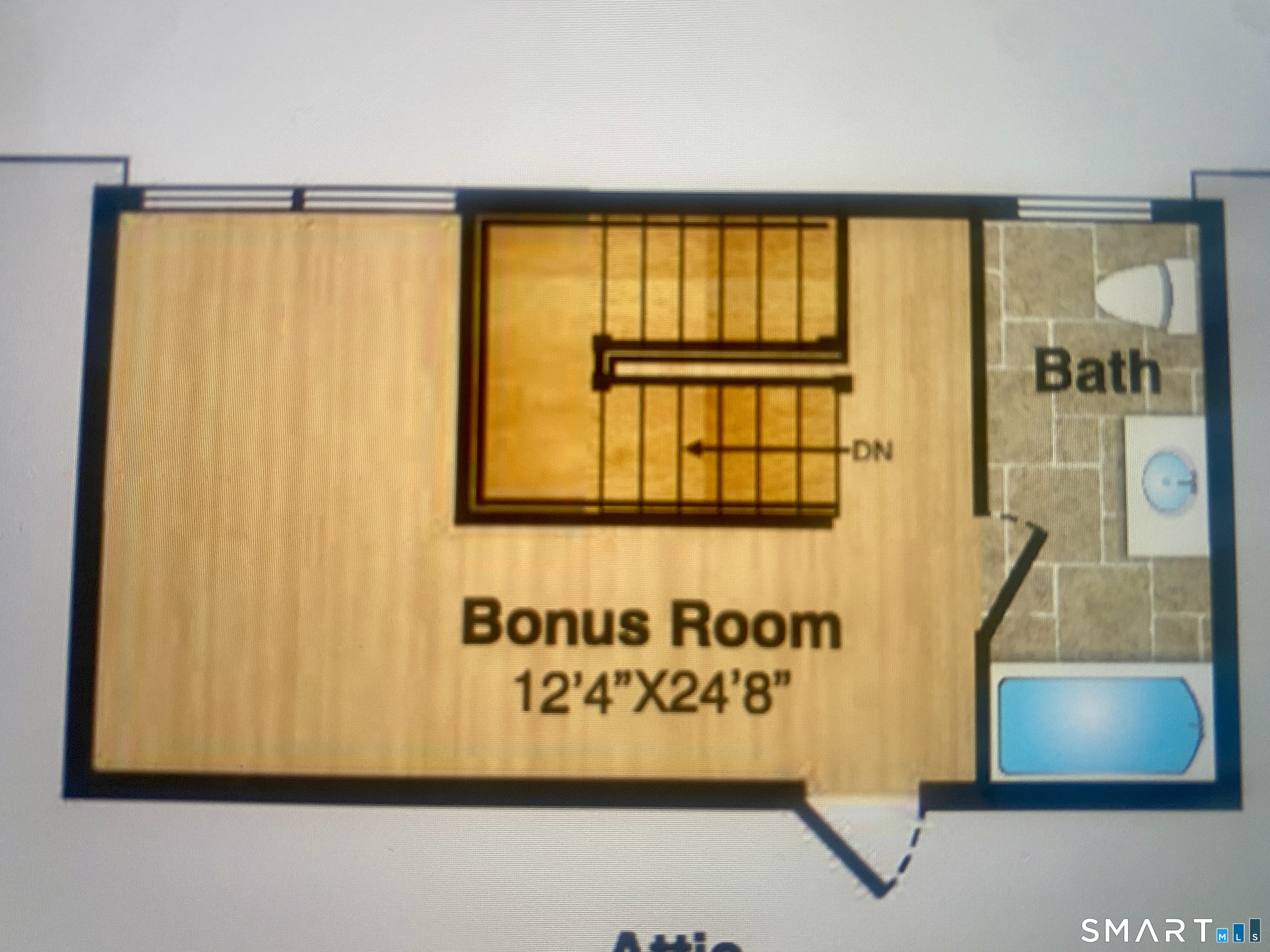 28 Country Road Fairfield, CT 06824 - Photo 13 of 14 #3rd floor expansive Bedroom or bonus room with full bath