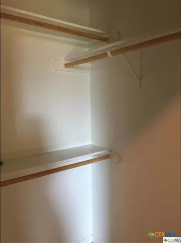 a close up view of racks on the wall