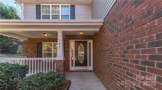 a front view of a house