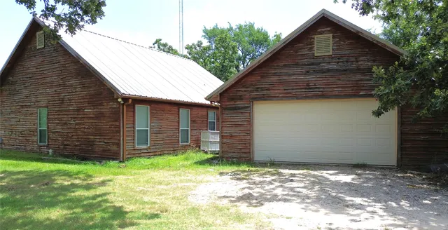 a backyard of a house