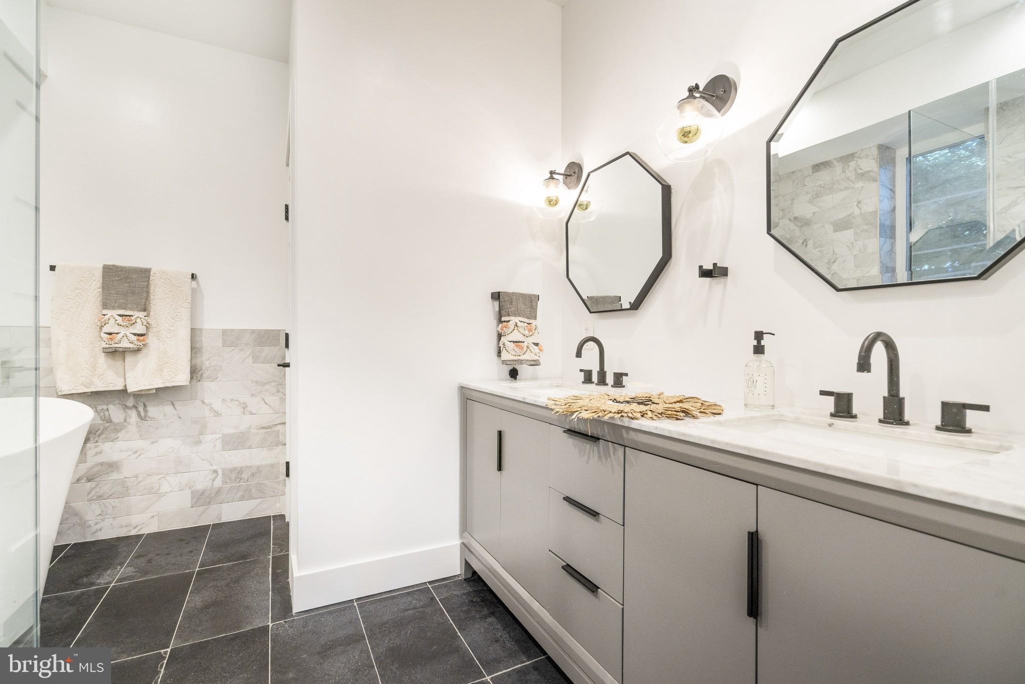 5608 39th Street Northwest Washington, DC 20015 - Photo 27 of 41 Primary suite double vanity