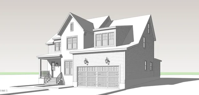 a view of a house with a street